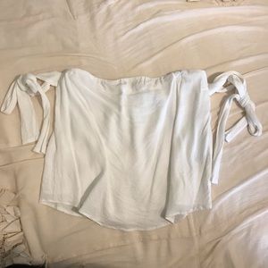 Lucca Off the Shoulder Tie Bow Top